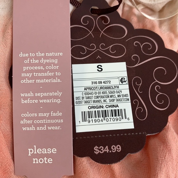 Knox Rose Short Sleeve Dress, Apricot - Picture 5 of 5